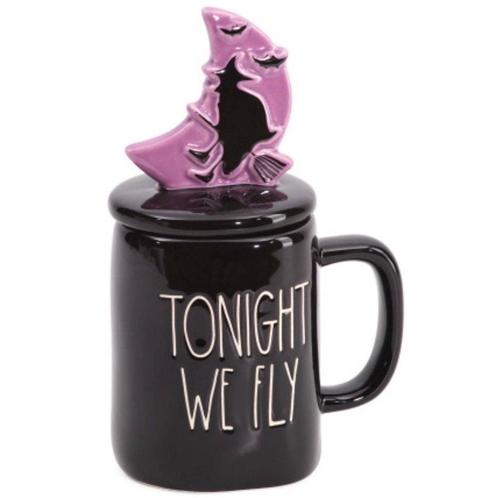 RAE DUNN • Tonight We Fly Witch Figural Mug